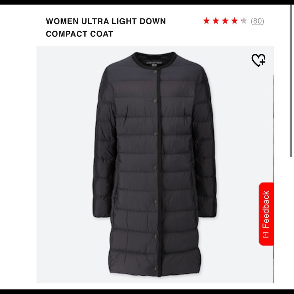 Uniqlo Women’s Ultra Light Down Compact Coat